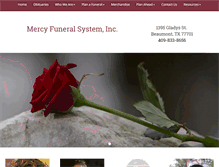 Tablet Screenshot of mercyfuneralsysteminc.com